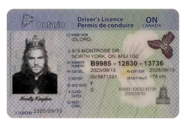 Ontario Fake Dirvers Licence (2025 version)